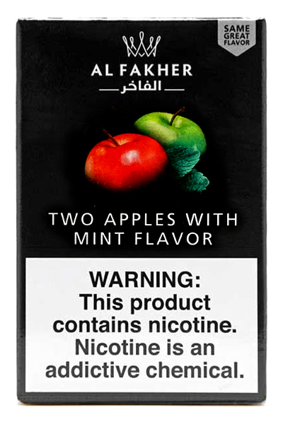 Two Apples Mint トゥーアップルミント Al Fakher アルファーヘル 50g｜シーシャ・パイプ通販店「Shisha Mart」